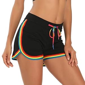 HDE Women’s Retro Fashion Dolphin Running Workout Shorts
