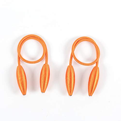 AINAAN 2 Pack Curtain Tiebacks,Random Modeling Drapery Tie Backs,Decorative Rope Holdbacks/Holder for Window Blackout and Sheer Panels, 2019, Orange