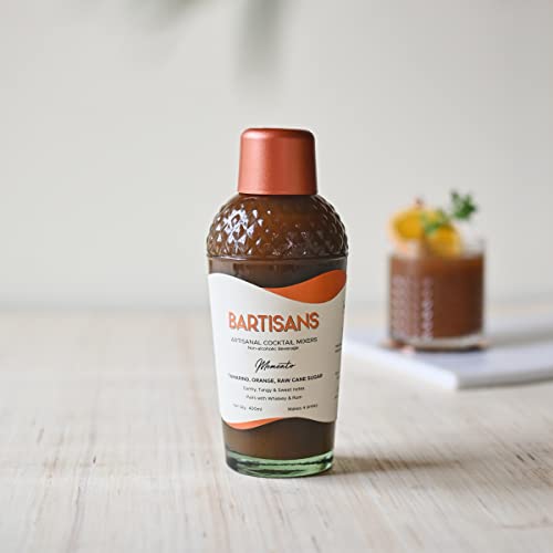 Image of Bartisans Memento Tamarind & Orange Cocktail Mixer 400ml, Alcohol pairing for drinks Whiskey Rum Gin Vodka, Amazing replacement for Tonic Water Fruit Juice Ginger Ale Mojito Syrup Soda Cranberry