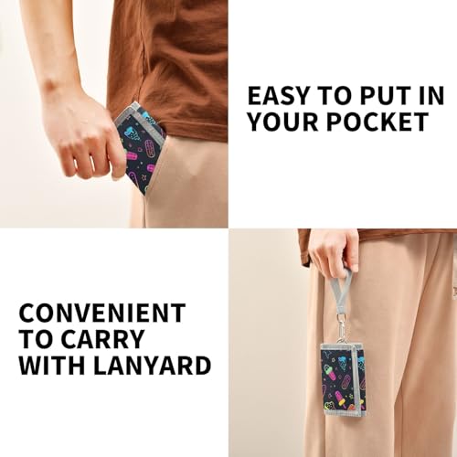 ALAZA Kids Wallets for Boys Girls Toddler Trifold Wallet Children Small Ice Cream Ice Pop with Zipper Coin Pocket4