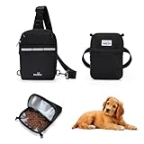 Dog Treat Pouch with Removeable Pocket, Dog Training Treat Bag for Dog Training with Multiple Pockets, Adjustable Waist & Shoulder Belt 3 Ways to Wear for Training Dog Walk