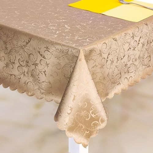 Nappe rectangulaire imperméable anti-tache pour protéger la table des rayures et jus - 2