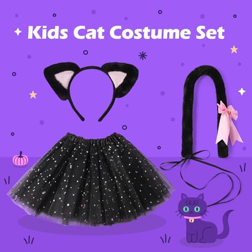 Disfraz de animal con diadema, cola y tutú para Halloween miniatura 3