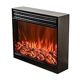 Heizung Elektro-Kamin - realistische Flammenofen - Tragbares Elektroherd, Flamme Panorama-Design (150W-1500W)