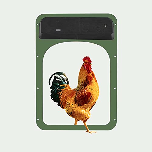 Kimio Automatic Chicken Coop Door, Smart Chicken Coop Door Opener,Light Sensing Coop Door Opener, Auto Chicken Coop Door.(Green) #TOP4