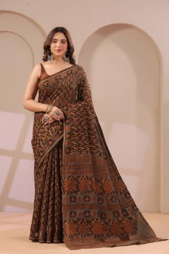 Image of TAMAIRA FASHION Mulmul Pure Cotton Saree For Woman |Office Wear Daily Wear Daily Wear Sarees For Women Without Blouse Piece(Available in 12 Colours)