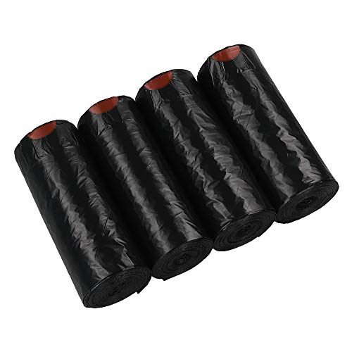 Zerdyne 5 L Kleine Müllsäcke mit Kordelzug, Müllsäcke Kleines Badezimmer, 208 Schwarz Küchenmüllsäcke Cover