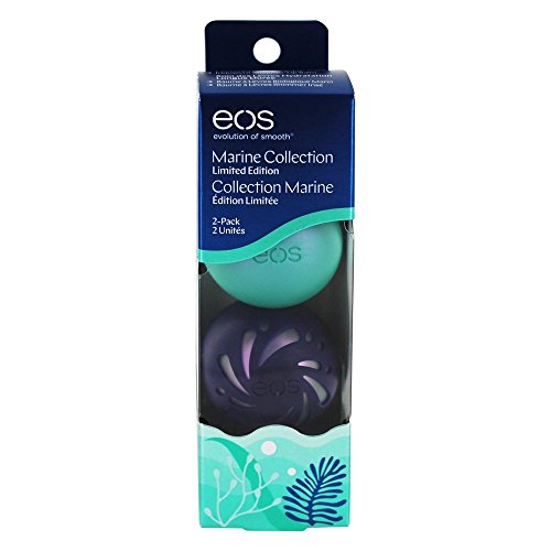 eos Lip Balm Marine Collection Organic Watermint & Iridescent Sphere 0.5oz, Pack of 1
