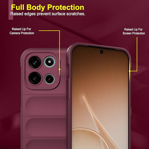 Image of Zapcase Back Case Cover for OnePlus Nord 6 | Compatible for OnePlus Nord 6 Back Cover | Liquid Silicon Magic Case with Camera Protection | Plum