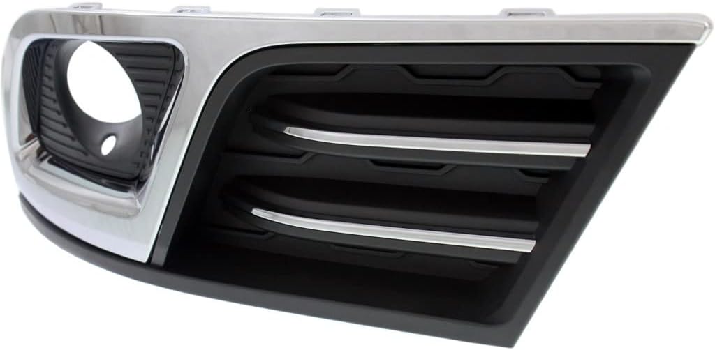 For Chevy Traverse 2013 14 15 16 2017 Fog Light Bezel Driver Side | LTZ/Premier Model | With Fog Light Hole | With Chrome Trim | Replacement For GM1038150 | 22817940, 615343827261