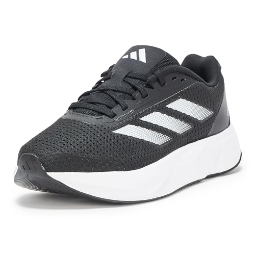 adidas Tênis masculino Duramo Sl, Preto/Branco/Carbono, 42