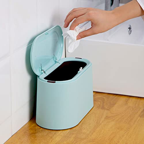 image for Ltwqling Mini Trash Can With Lid - Removable Small Garbage Can, Tiny P