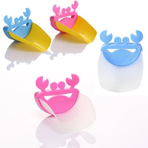 Bcurb Kid Faucet Extender Accessory Helps Children Toddler Kids Babies Hand Wash in Bathroom Sink Tap Extension (Assorted - 3 Sets)