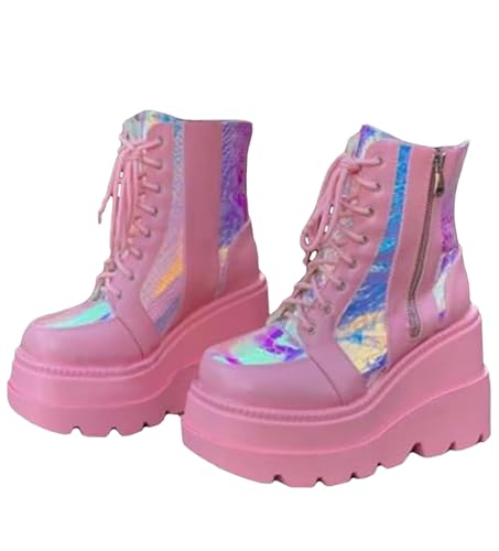 Image of Ulalaza Women Mary Jane Dress Pumps Lolita Shoes Cute Platform Gothic Double Ankle Strap Round Toe Chunky Heel Uniform Pumps Shoes Perfect for School Party Business Work Dance Date Night Club