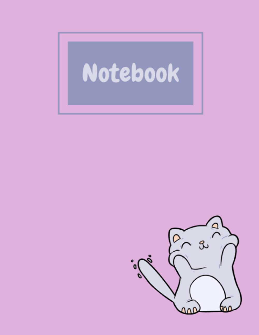 Notebook: Cat Composition Notebook-College Ruled 100 pages-Large 8.5 x 11