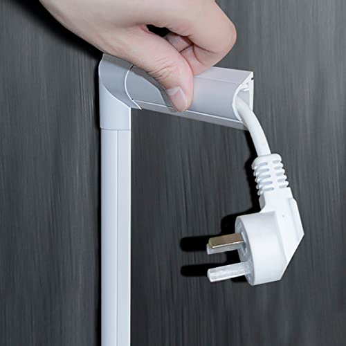 Canaleta para cables ZJMAMA blanca, protectora contra incendios para piso y pared, recubrimiento pintable para cables en hogar, oficina y ferias (45 x 16 mm) miniatura 1
