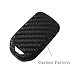 2Pack Silicone Carbon Fiber Pattern car Key case Cover Keychain for Smart Honda Jazz Grace Civic Odyssey Accord XR-V CR-V Vezel City Element fcx Clarity insighe Pilot Ridge Accessories fob Shell Bag