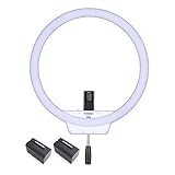 yongnuo yn-300 air 3200k-5500k pro led video light YN608 adopta la entrada doble de la red, que apoya las baterías de la serie de NP-F y de la corriente principal externa de DC de 8V y de 5A.
