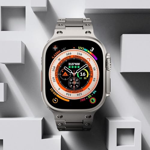 Bracelet métal avec fermoir déployant pour Apple Watch Ultra 2 49mm - 2