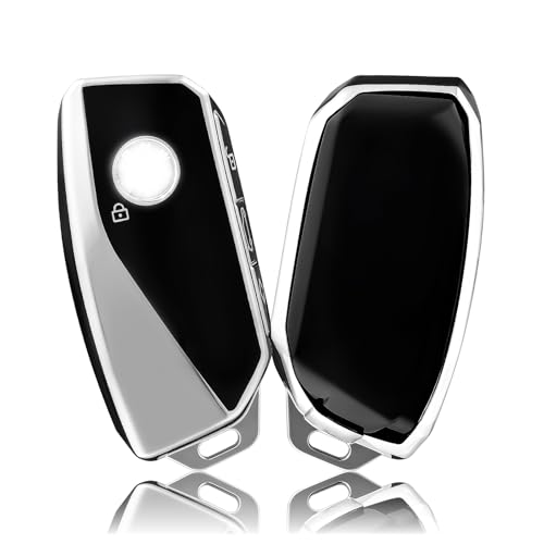 OFFCURVE Etui a Cle Voiture Coque Clé, Étui à Clés Couvre Clef Cache Clef Apte à BMW X7 X1 IX M5 I7 M Sport 7 Series 735Li 740