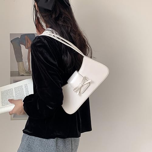 Y2K Purse for Women Small Shoulder Hobo Bags Coquette Bag Cute Bow Leather Purses and Handbag for Gift2