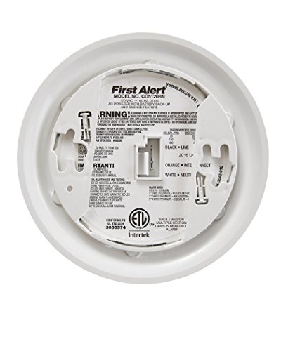 image for FIRST ALERT BRK CO5120BN Hardwired Carbon Monoxide (CO) Detector with 