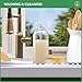 Bar5F Empty Shampoo bottles with Pumps Dispenser 32 oz (1 Liter) Leak-Proof Large Empty Refillable BPA-Free 2-Pack
