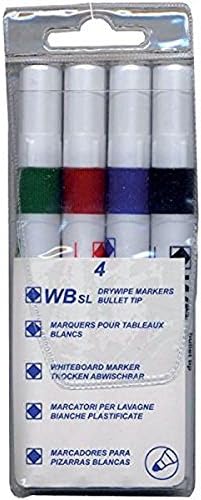 Guilty Gadgets ® - Pack Of Four Assorted White Board Dry