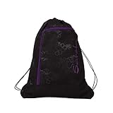 satch SAT-SPO-002-9C6 Purple Hibiscus Sporttasche, 33 x 1 x 44 cm, mehrfarbig (schwarz, violett)