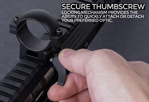 Monstrum Q Series Picatinny/Weaver Scope Rings With Quick Detach Lever | 30 Mm Diameter | Medium Profile #TOP20