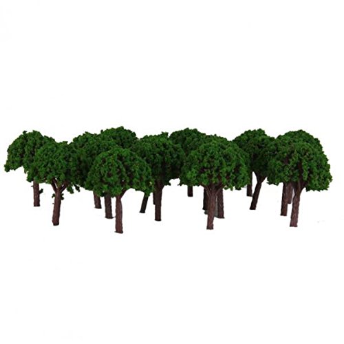Bnf®® 50Pcs 3Cm Scenery Landscape Train Model Trees Green Scale 1/500 | Model Railroads & Trains | Z Scale | Parts & Accessories | Scenery & Trees-image-33
