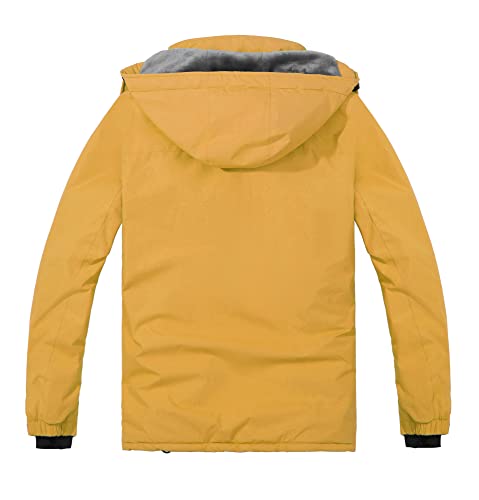 Image of Women's Waterproof Ski Jacket Mountain Rain Winter Coat Windproof Skin Hooded Jacket