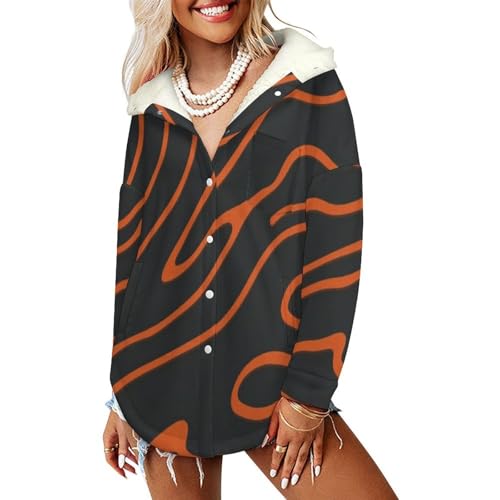 Sweat a capuche oversize orange idéal pour les balades d'automne et d'hiver
