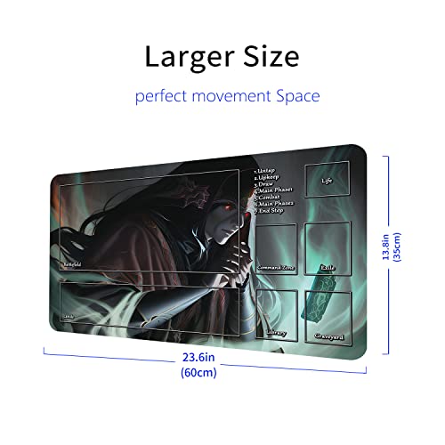 Play Mat For Mtg, Tcg Playmat With Zone 24 X 14 Inches For Mtg Trading Tcg Card Game Playmats Collection Battle Game #TOP1