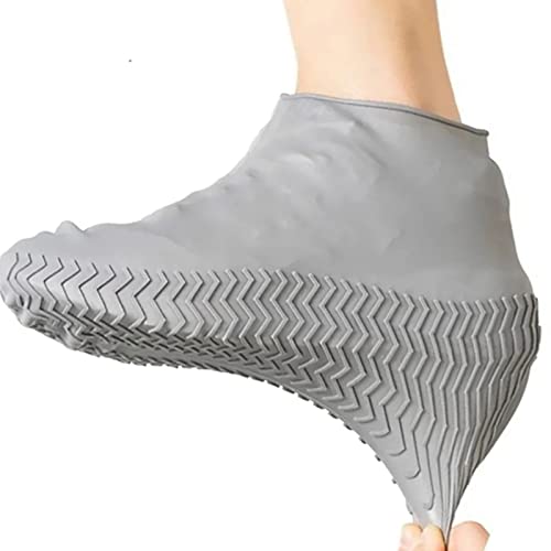 Cubiertas reutilizables para zapatos, suelas de silicona impermeables, antideslizantes, fáciles de limpiar, duraderas para camping, pesca, senderismo, actividades al aire libre, playa, limpieza de mascotas miniatura 2