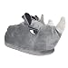 Chaussons en peluche rhinocéros | Chaussons confortables pour enfants | Lapin en peluche | Chaussons moelleux pour filles et garçons, Paresseux, 28/30 EU