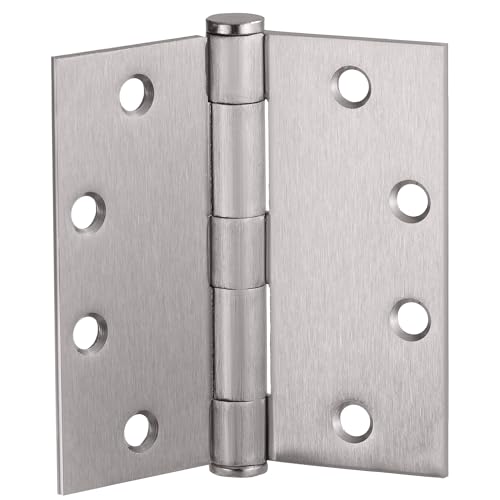 Design House Door Hinges for Interior Doors 6-Pack 4.5-inch x 4.5-inch – Square Steel Door Hinge – Satin Nickel – Fits Standard Doors – Design House 189696 by Design House - Image 7
