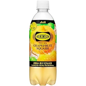【先着でポイント貰える】アサヒ ウィルキンソン タンサン グレフルスカッシュ 490ml×24本 1,533円（63.9円/本）！プライム会員送料無料！【対象者限定】