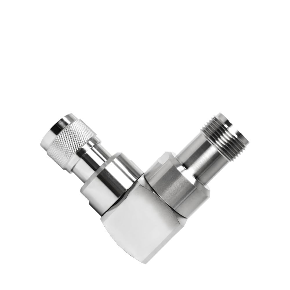 Adaptateur Haute Tension de Type HN N mâle à Angle Droit vers connecteur Femelle HN – 50 Ohm, DC-6 GHz for câble coaxial, 1 pièce