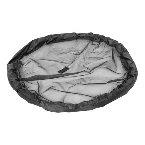 Yardenfun Jardinière Flottante Insulaire pour Bassin, Barrière Flottante pour Poissons, Anneau Rond Noir, Protection Résistante des Plantes Aquatiques, Décoration D'étang Polyvalente