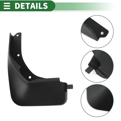 Image of Motoforti Mud Flaps Splash Guards Mud Guards for Ford Fiesta(Saloon) 2015-2016 W /Mount Accessories
