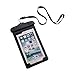 ADVANTUS Waterproof Pouch for Phones, Includes Armband/Lanyard, 3.25" x 5.75", Black, 5/Pack (91137)