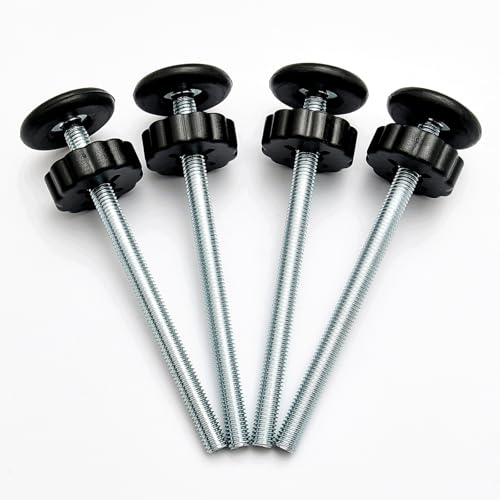 4 PCS Baby Gate Replacement Parts, 8MM Baby Gate Spindle Rods, Hardware Parts Kit for Pet & Dog Pressure Mounted Safety Gates, Extra Long Tension Gate...