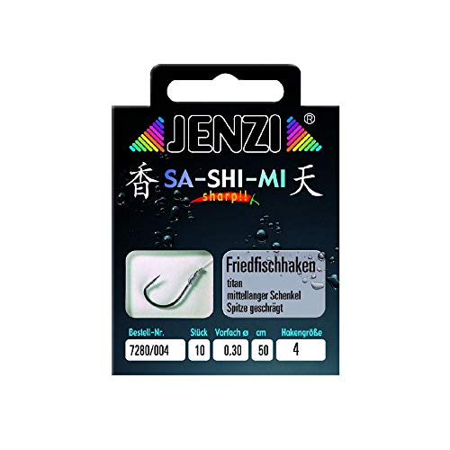 JENZI Friedfischhaken SA-SHI-MI Gebunden Gr.6 0,25mm 50cm