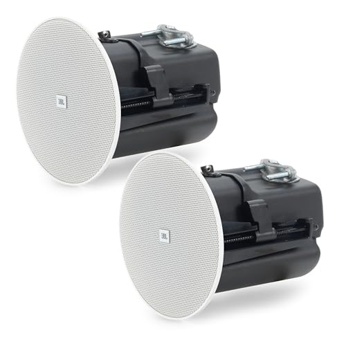 JBL Professional JBL-Control 442C/T 2.5" Compact, 15 Watt, Satellite in-Ceiling Speaker with Backcan, 8 Ohm or 70V / 100V, Magnetic Grill, White