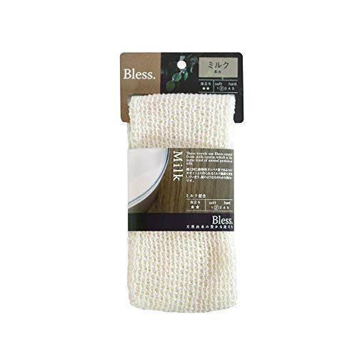 藤栄 日本製 ボディタオル ナチュラル 25×90cm ブレス ミルク BL-402 オーガニック 天然繊維