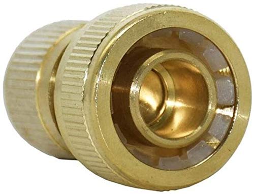 Raccordi filettati 1 pz 3/4 "Connettore rapido per tubo in ottone Waterstop, Rubinetto da giardino Connettore per tubo da 20 mm Adattatore in rame, Convertitore per rubinetto per irrigazione da giar