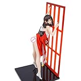 Figuren Anime Girl: Sie ist 25,5cm groß und in roter Kleidung
