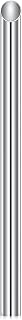 DJCIW Piercing Tubes for Piercing Needles, 316L Surgical Stainless Steel, Silver, Ball Closure, 1 Count, Implant Grade, Unisex