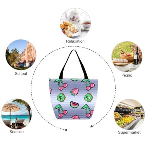 Sac à bandoulière pastèque cerise grand volume pour vos sorties
